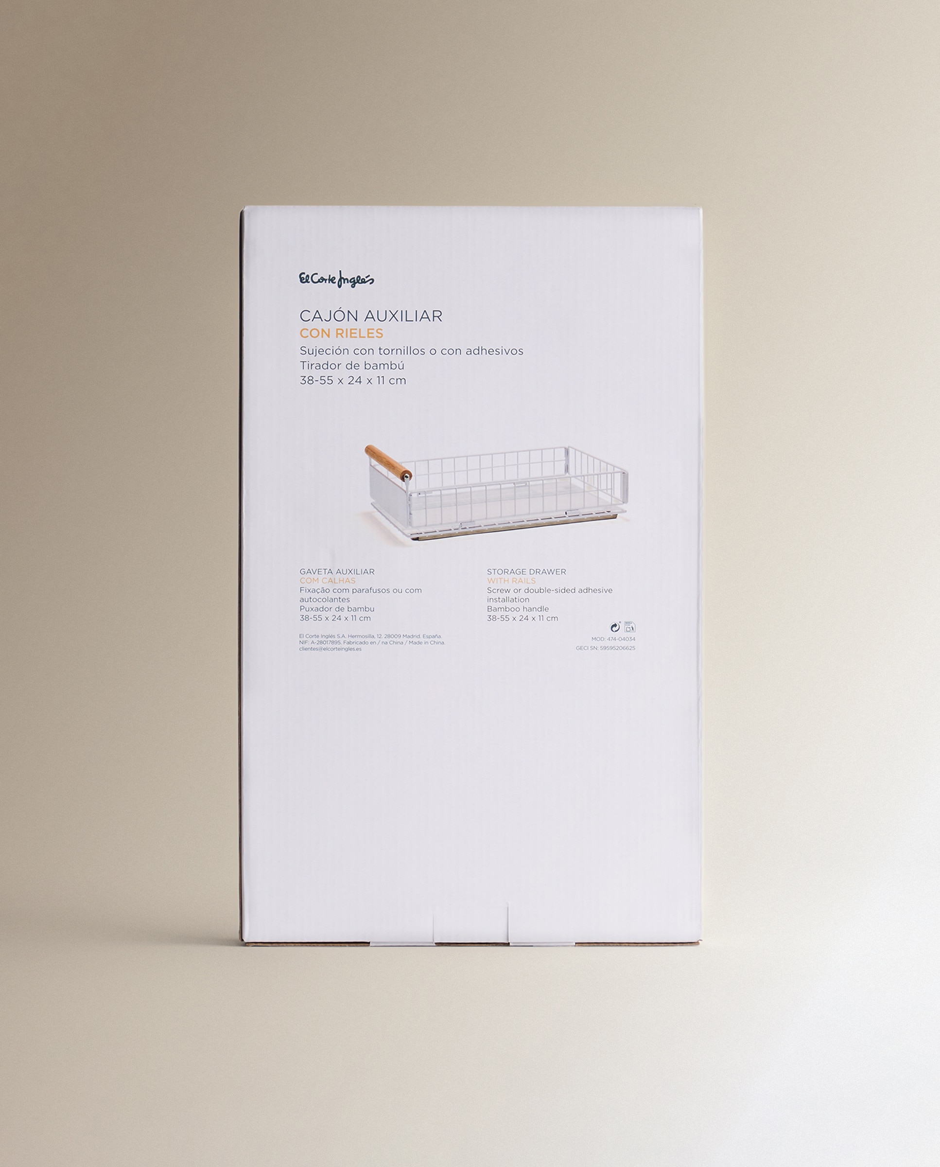 Organizador de Gavetas Deslizante Branco-4