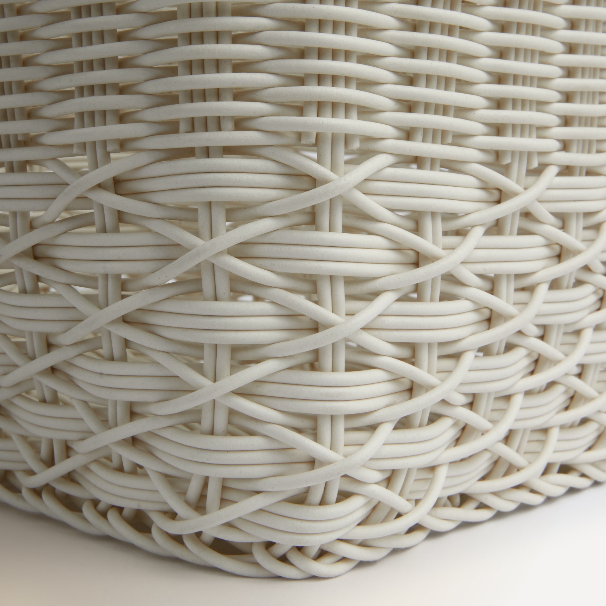 Cesta trançada El Corte Inglés Branco-4