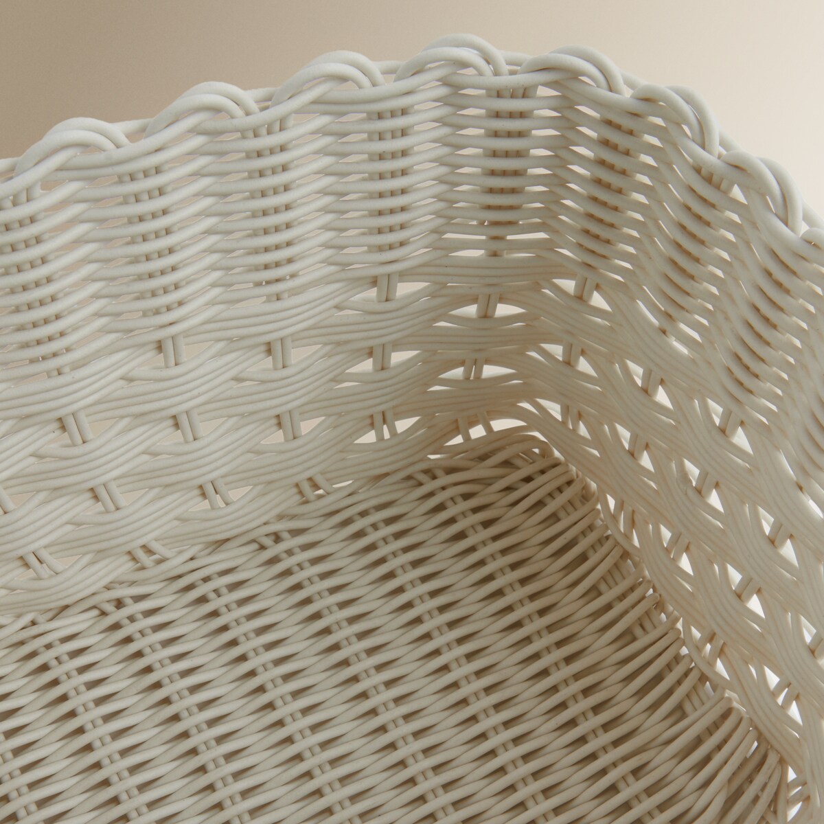 Cesta trançada El Corte Inglés Branco-5