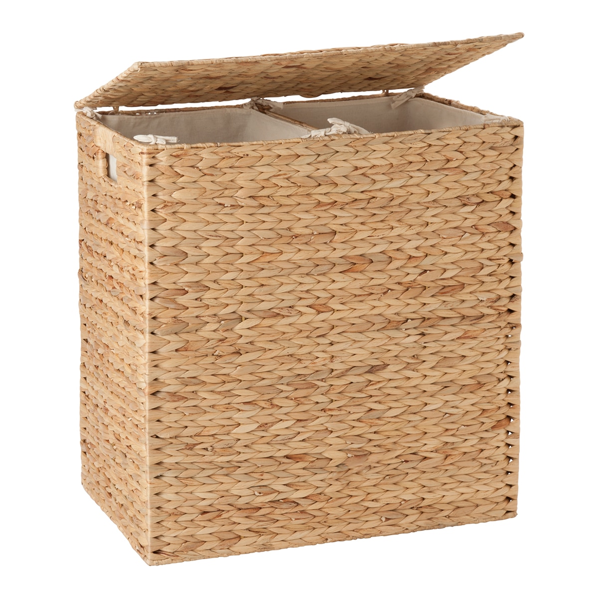 Cesto de roupa duplo Jacinto-de-água El Corte Inglés Natural-2