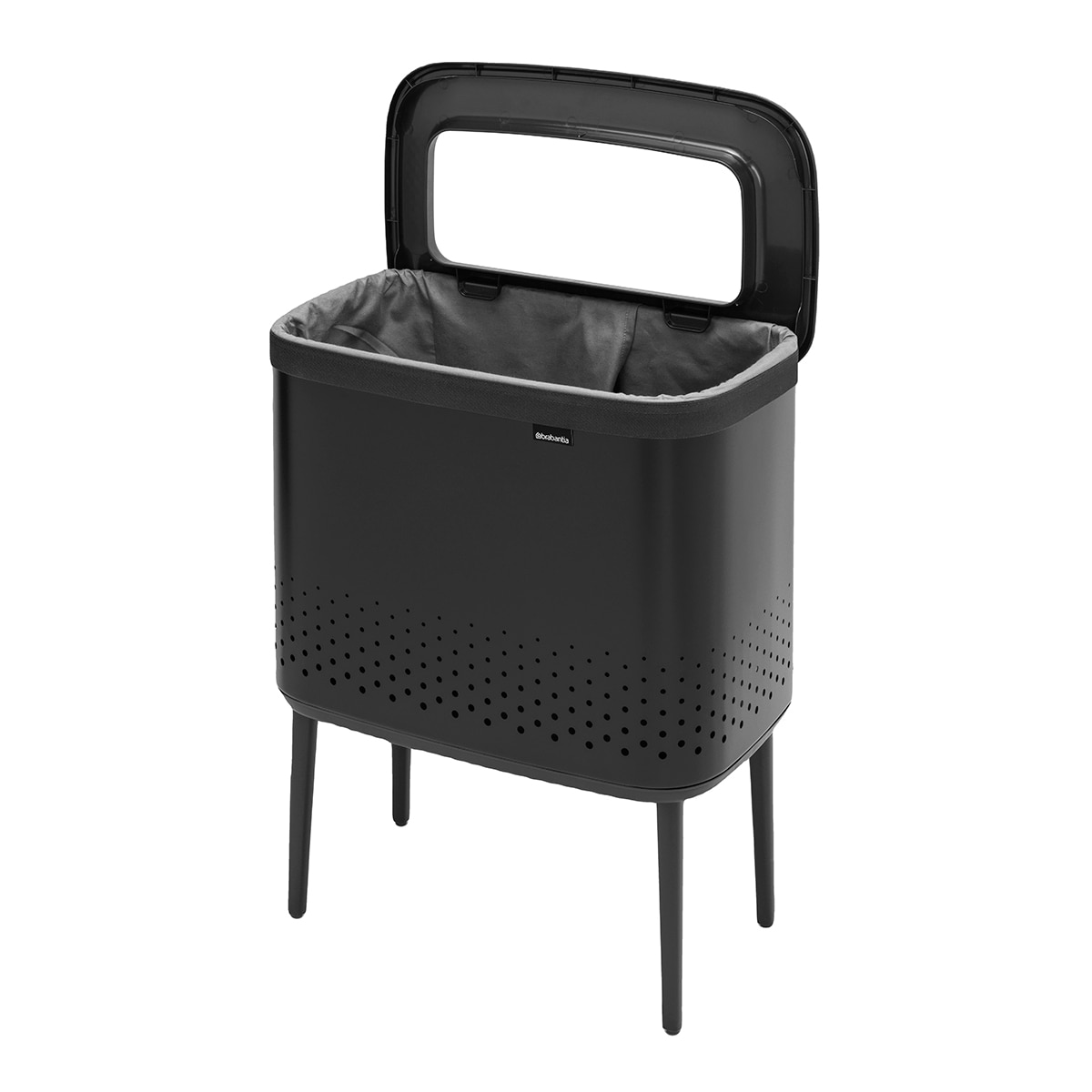 Cesto de Roupa Preto Bo Colada - 60 L Preto-2