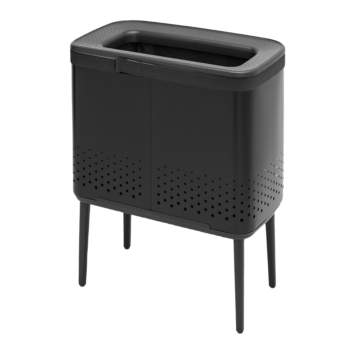 Cesto de Roupa Preto Bo Colada - 60 L Preto-3