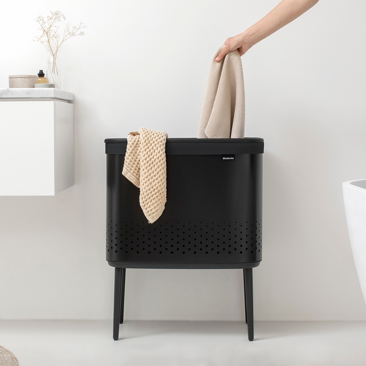 Cesto de Roupa Preto Bo Colada - 60 L Preto-9