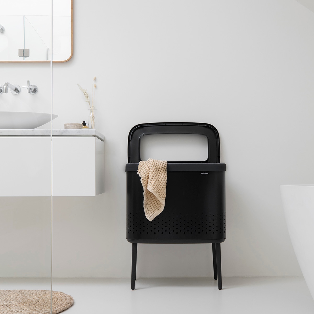 Cesto de Roupa Preto Bo Colada - 60 L Preto-11