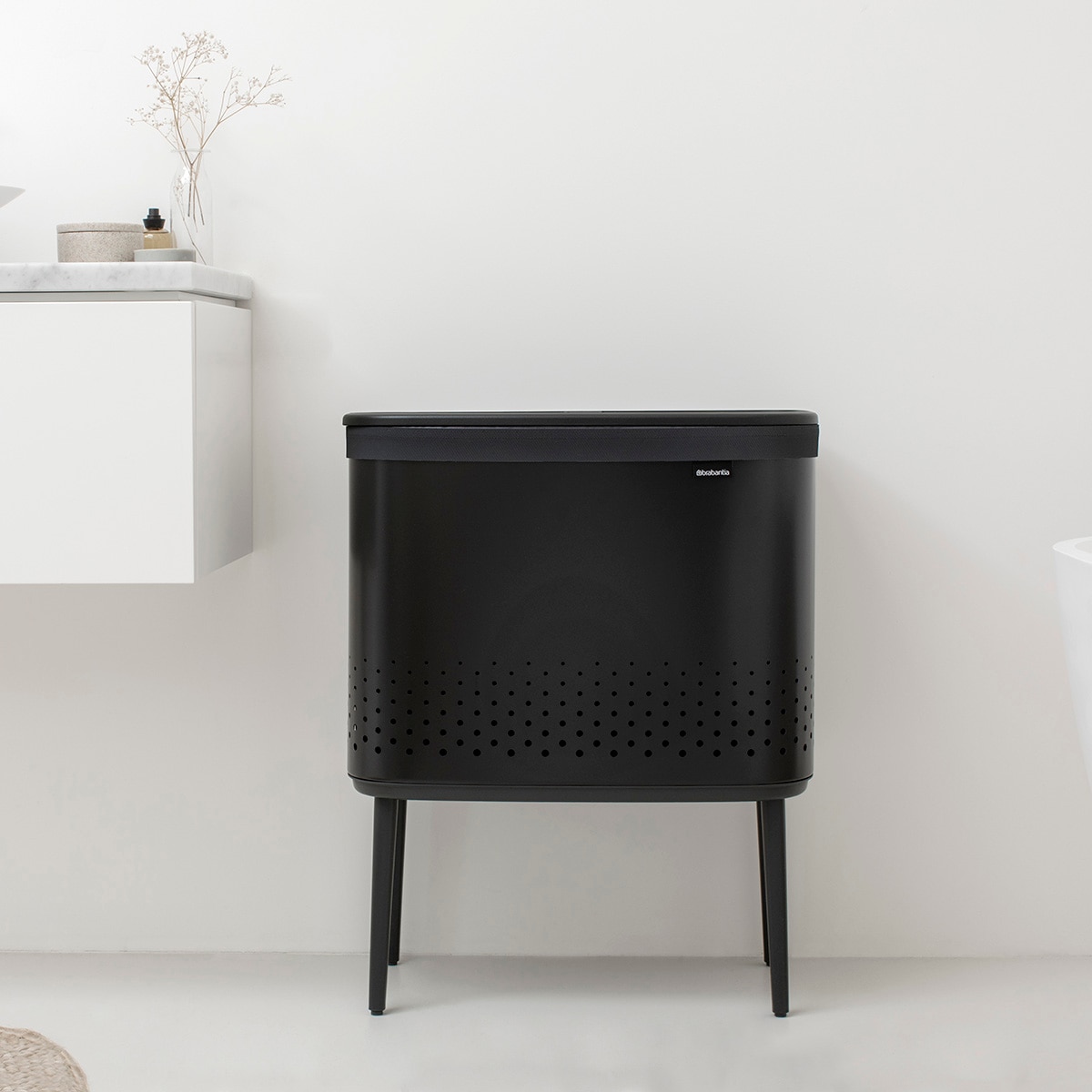 Cesto de Roupa Preto Bo Colada - 60 L Preto-12