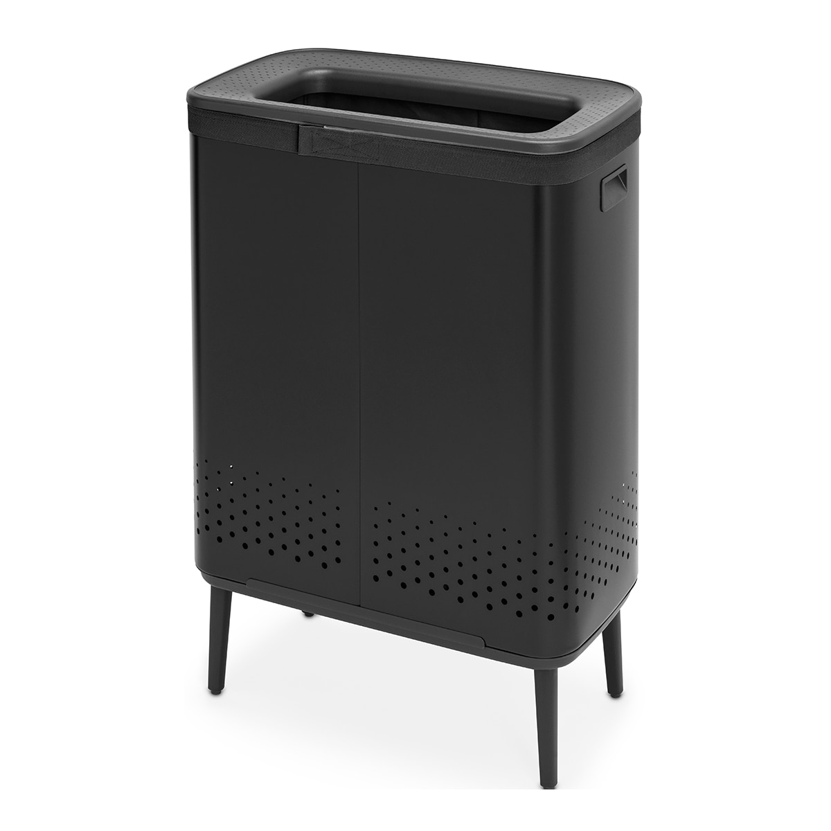 Cesto de Roupa Bo Hi - 2x45 L Preto-2