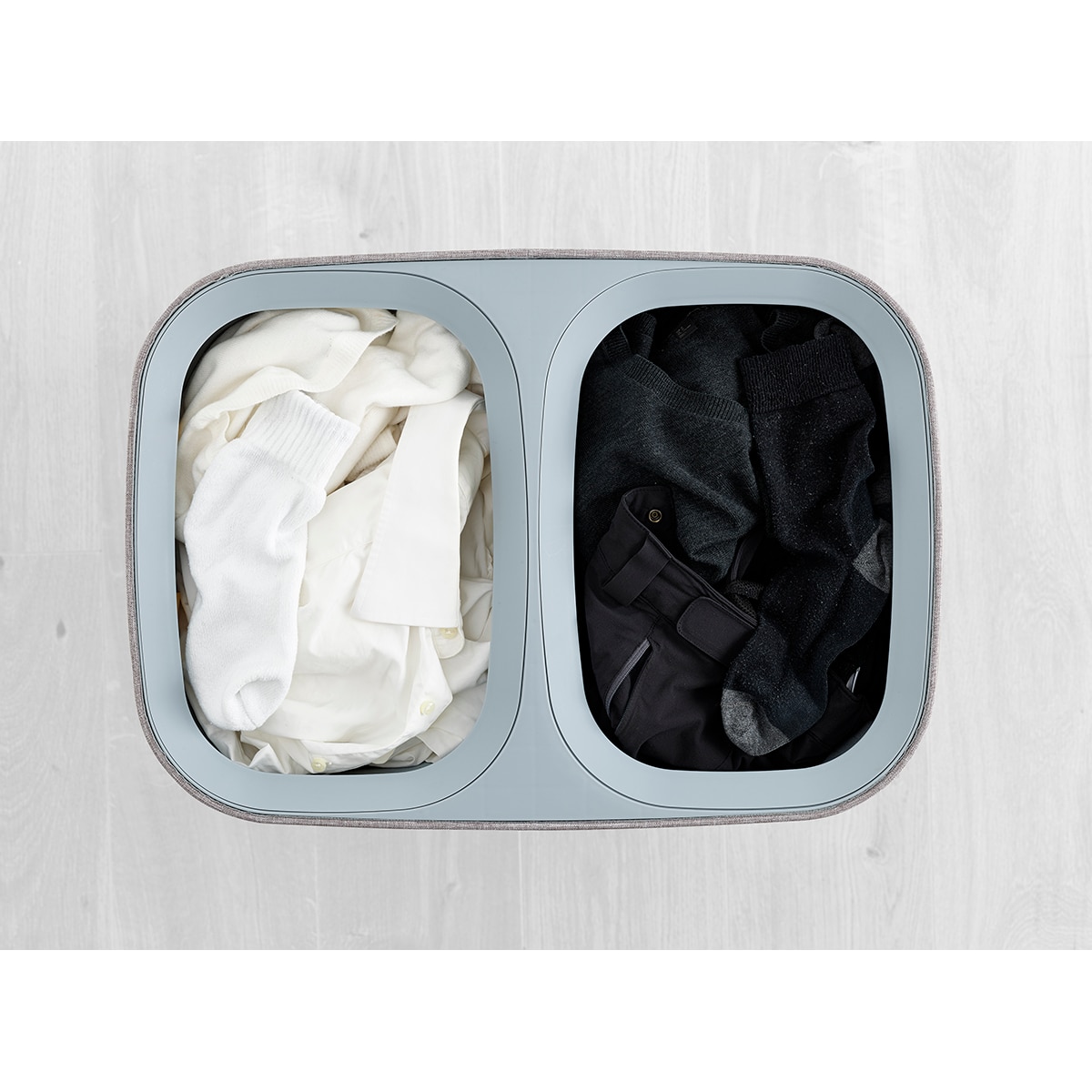 Imagen 4 de Cesto de ropa con separador Total Joseph Joseph - Gris 90 litros Gris