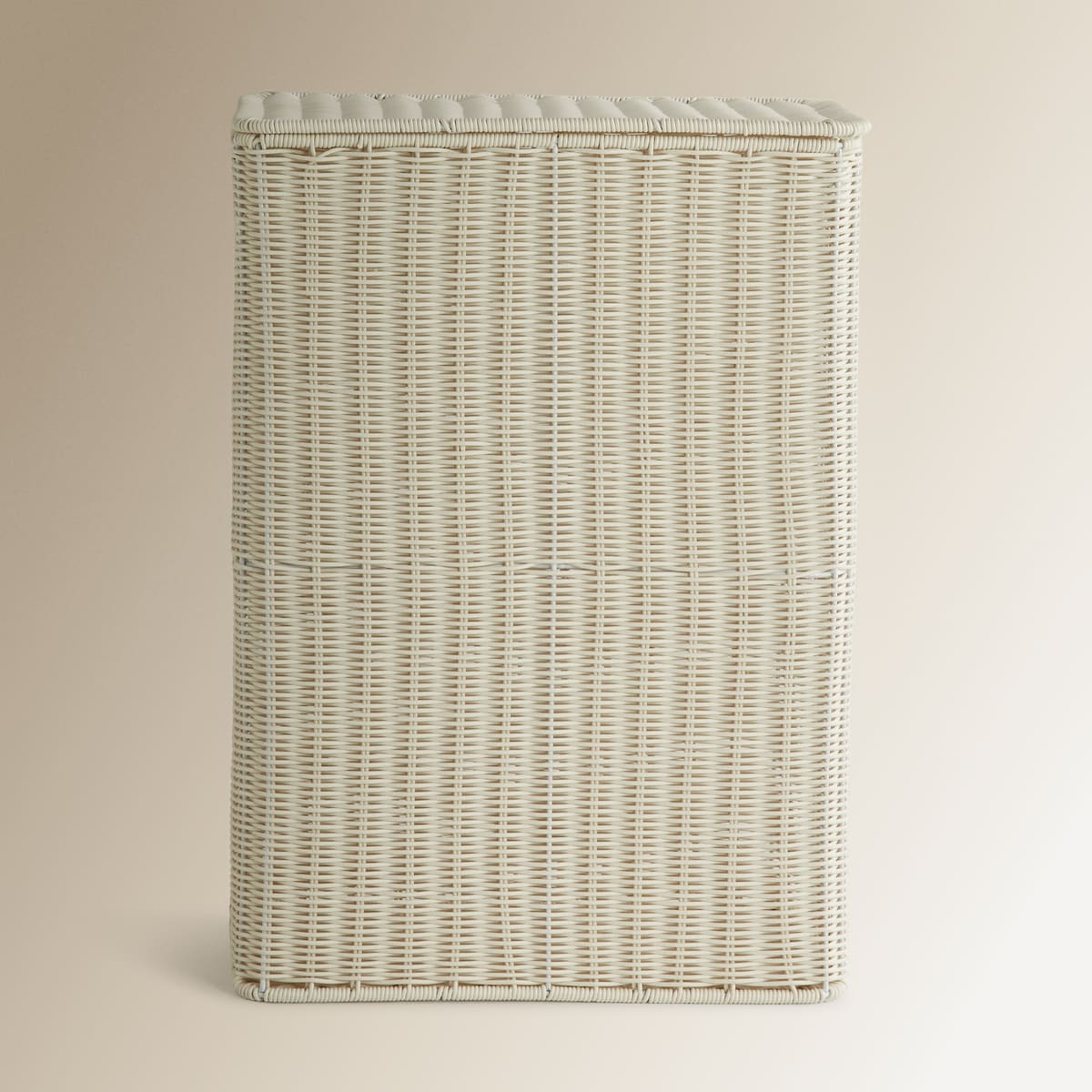 Cesto de ropa rectangular Poliratán El Corte Inglés Blanco-1