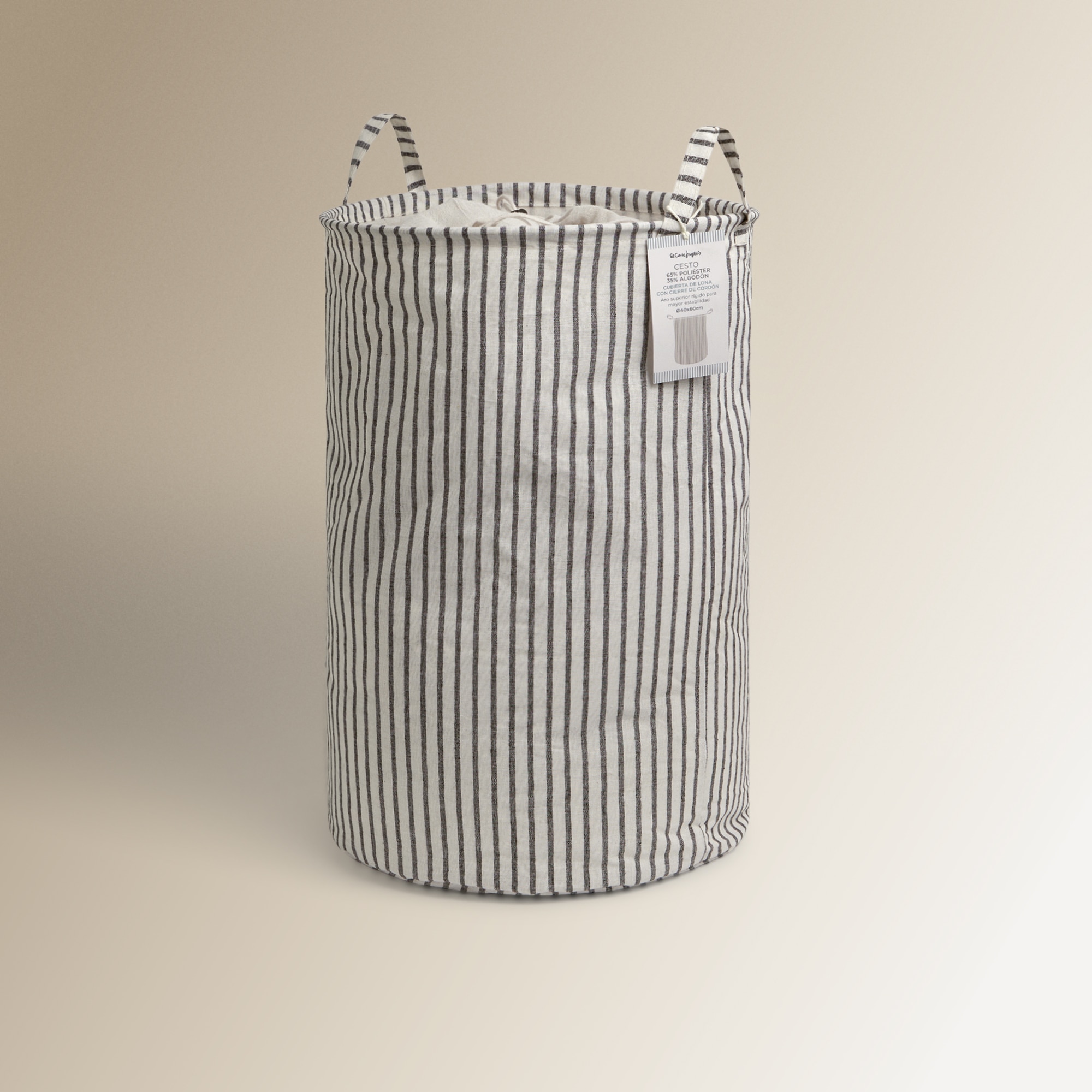 Cesto de Roupa Canvas Navy Multicolor-3