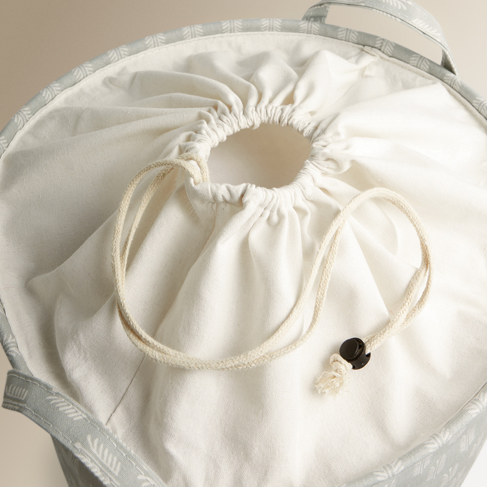 Cesto de Roupa Pine Canvas Branco-2