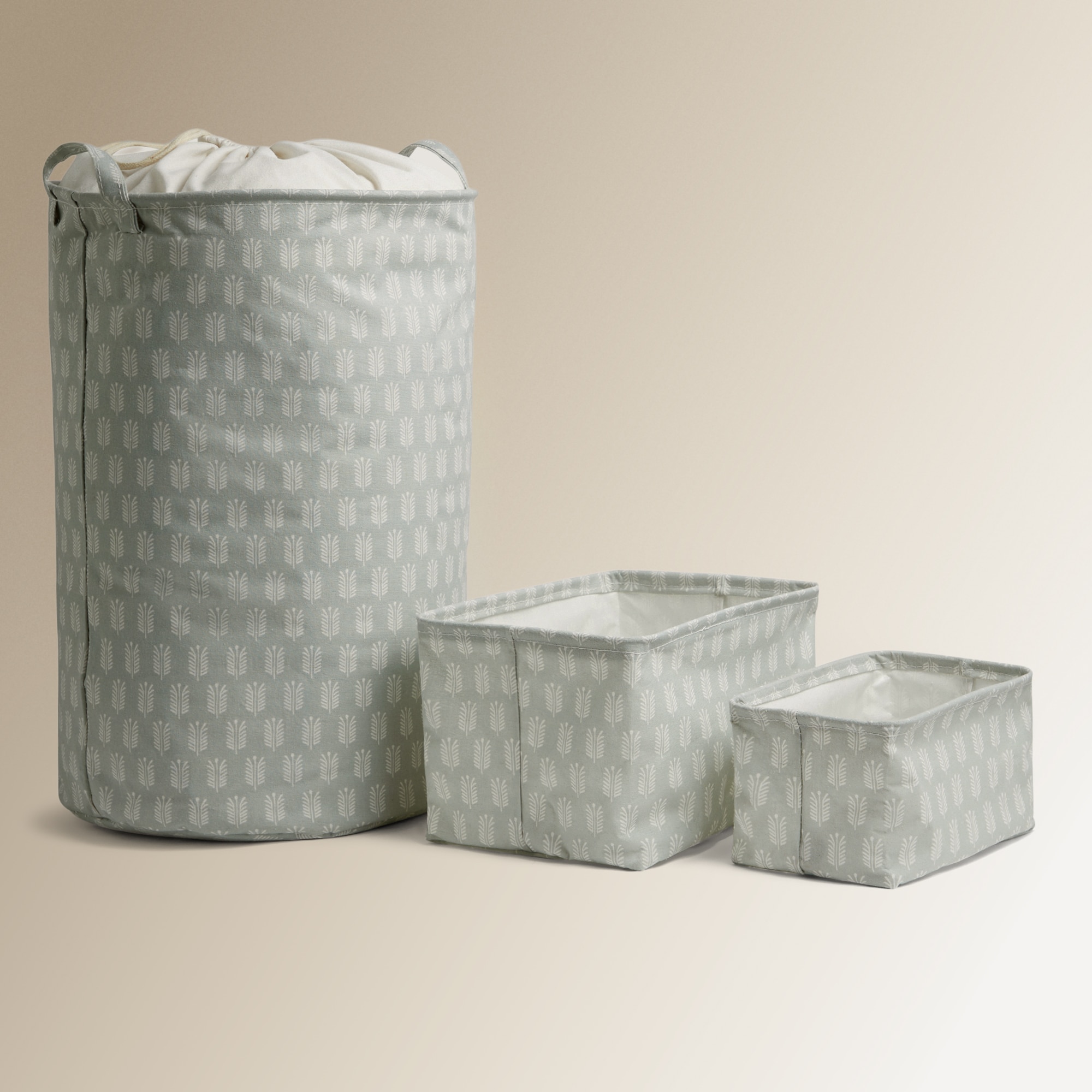 Cesto de Roupa Pine Canvas Branco-4