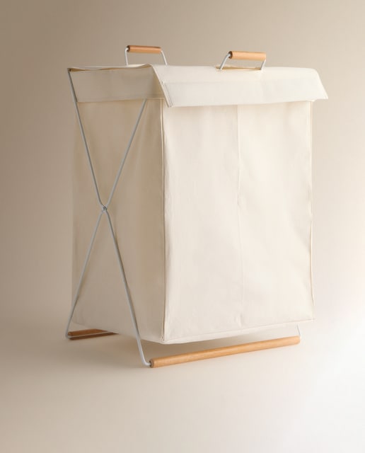 Imagem 0 de Cesto de Roupa Dobrável Duplo Retor