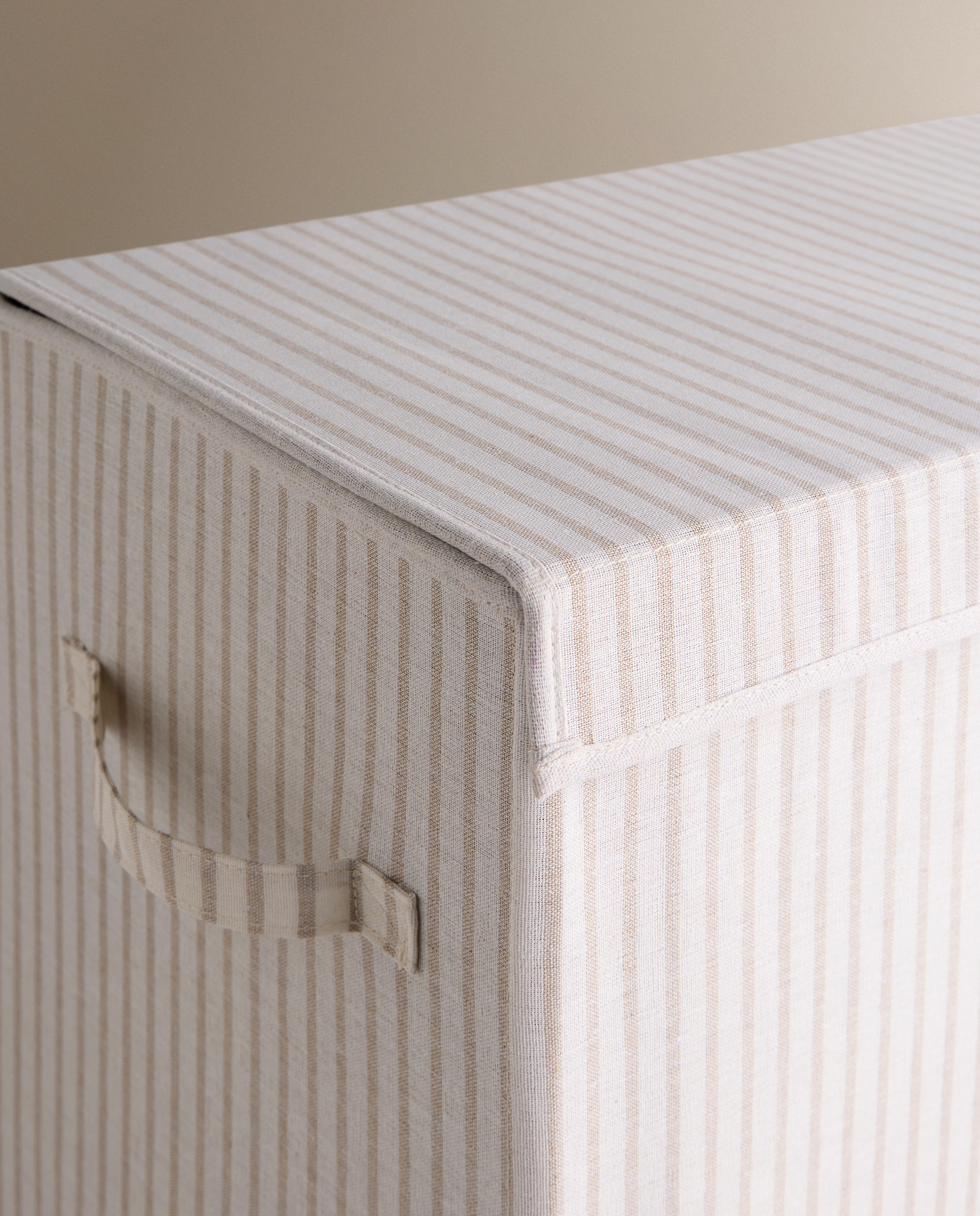 Cesto de Roupa Duplo Textur Bege-3