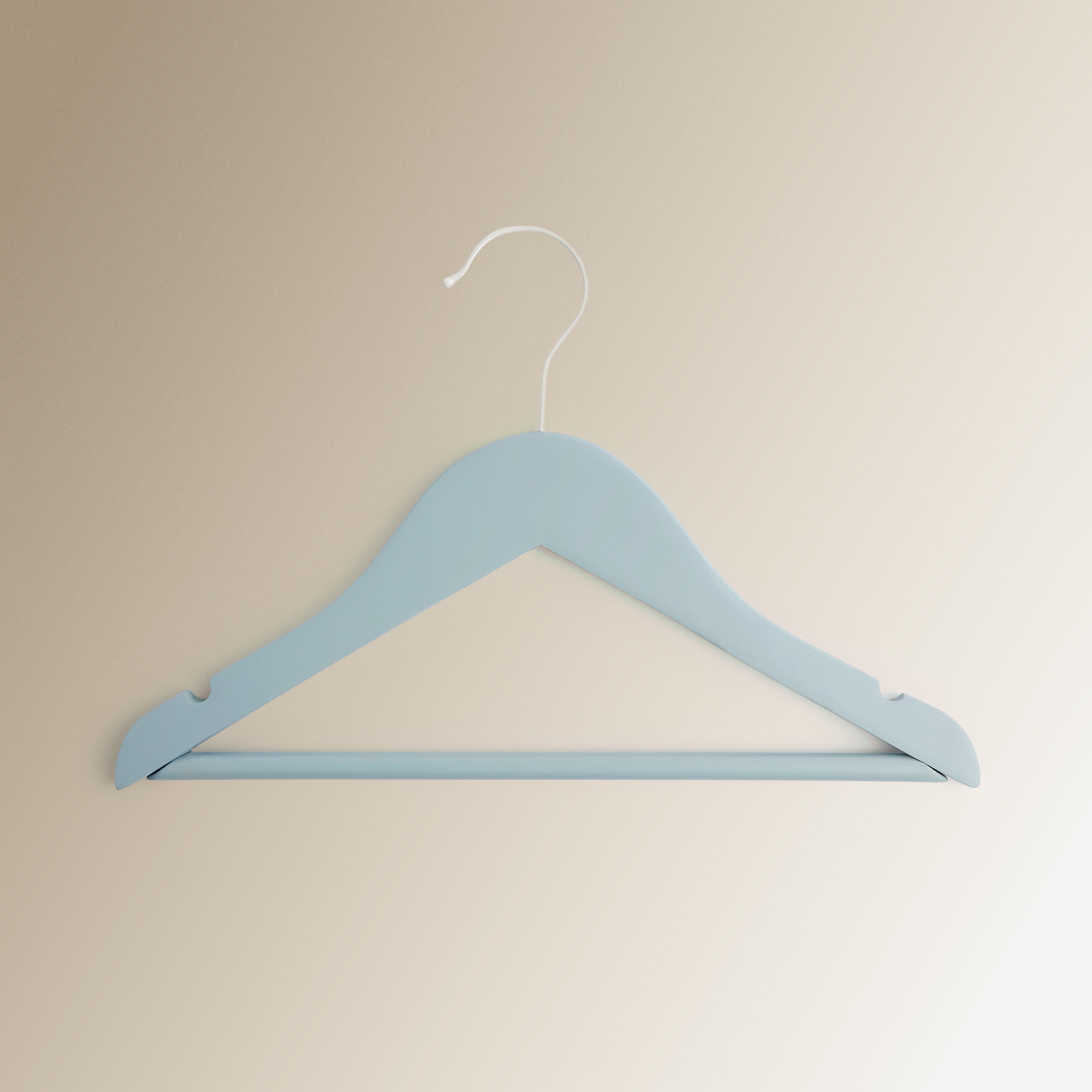 Conjunto de 3 Cabides de Madeira Azul-2