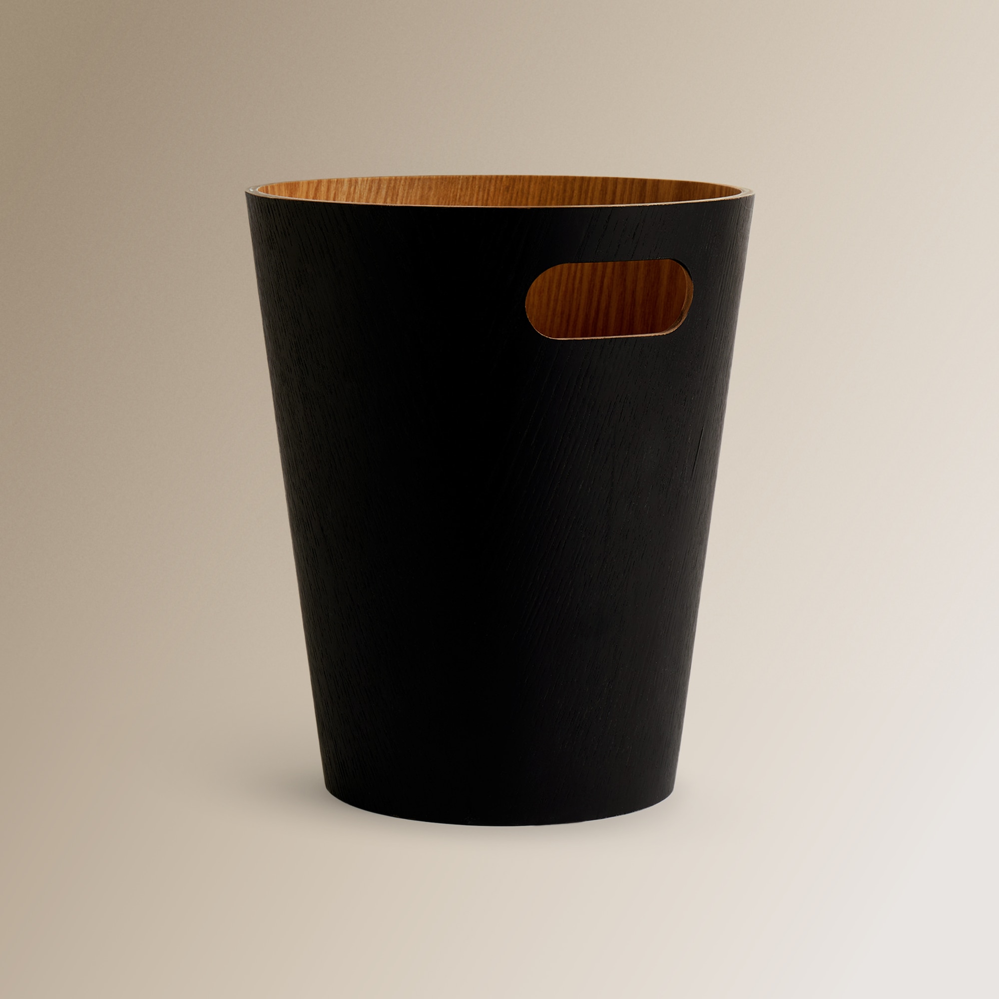Papelera de oficina madera El Corte Inglés - Negro Negro-1