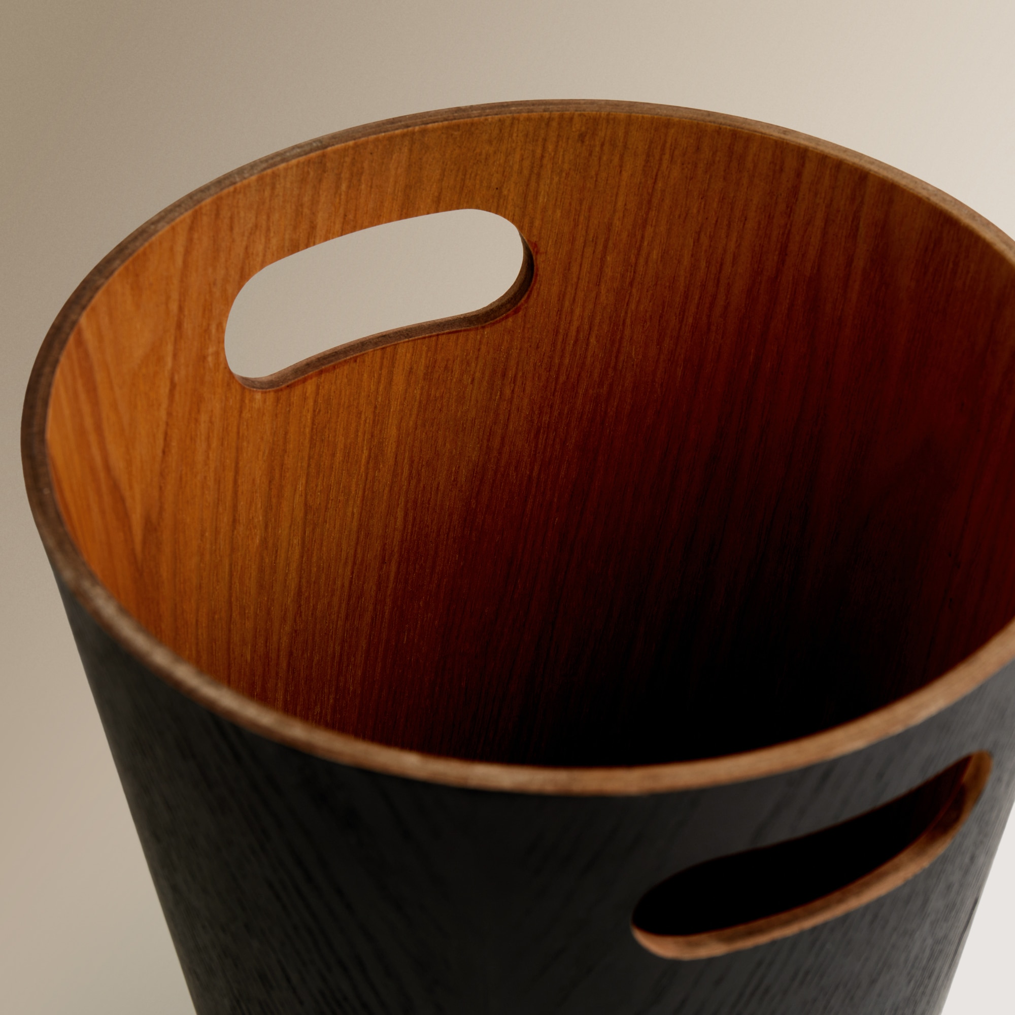Papelera de oficina madera El Corte Inglés - Negro Negro-2