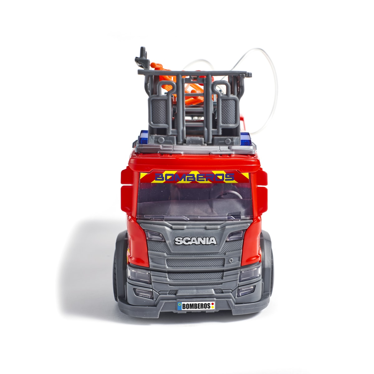 Camión de bomberos SCANIA con luz, sonido y bomba de agua Fuego bajo control Roll Run 4