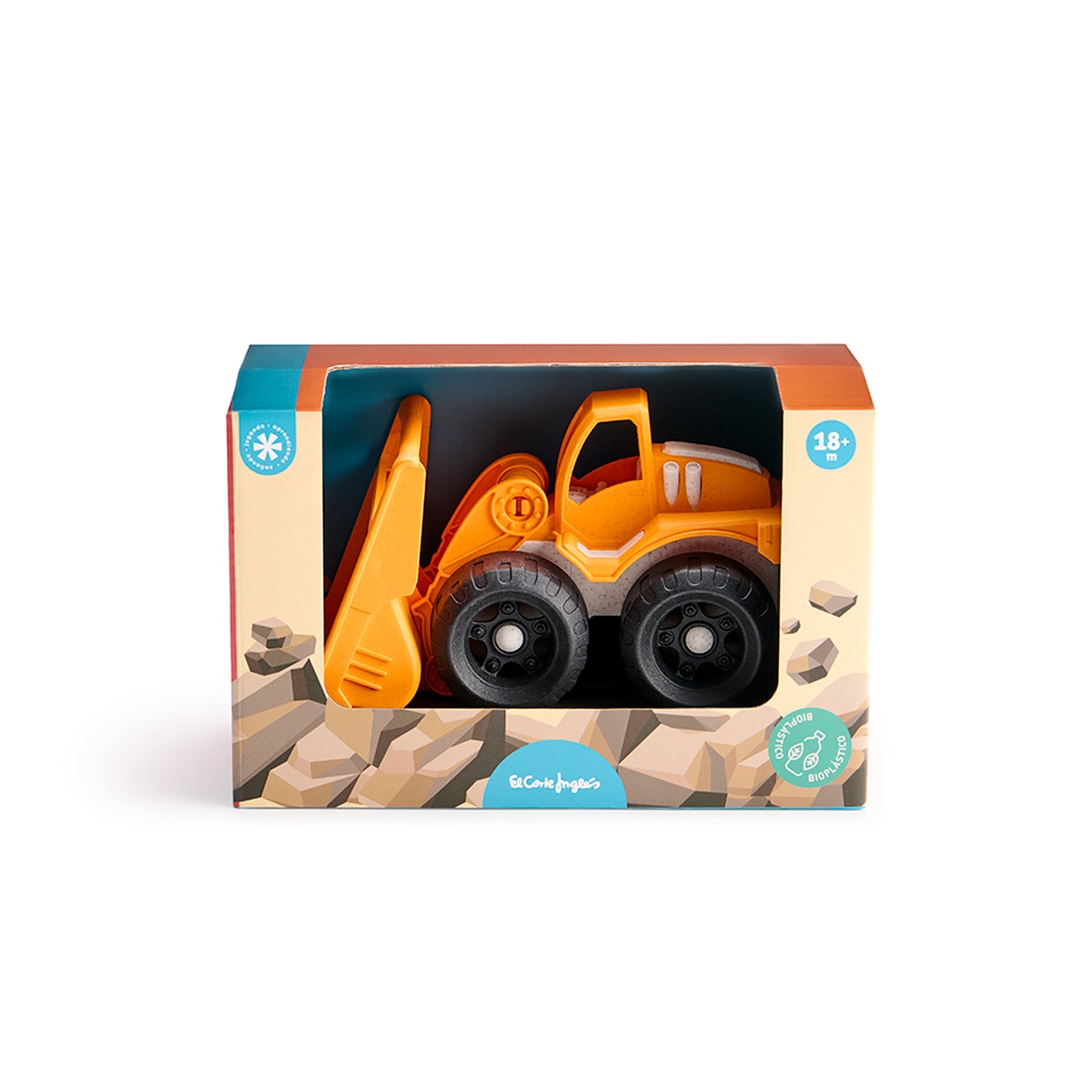 Tractor con pala excavadora de bioplástico El Corte Inglés 4
