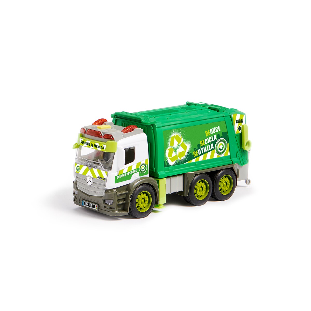 Camión de reciclaje con luz y sonido Roll Run 4