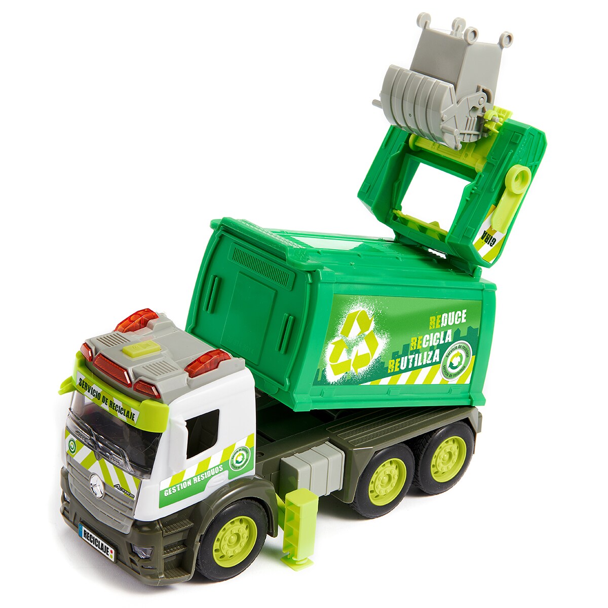 Camión de reciclaje con luz y sonido Roll Run 7