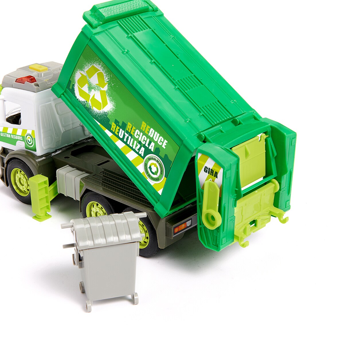 Camión de reciclaje con luz y sonido Roll Run 8