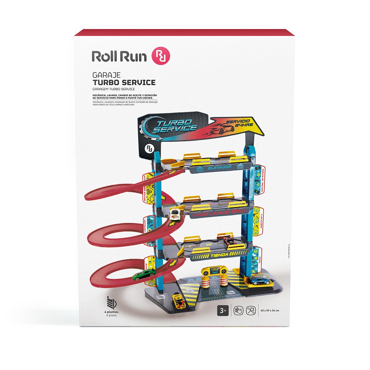 Parking garaje de 4 plantas con elevador Turbo Service Roll Run 2