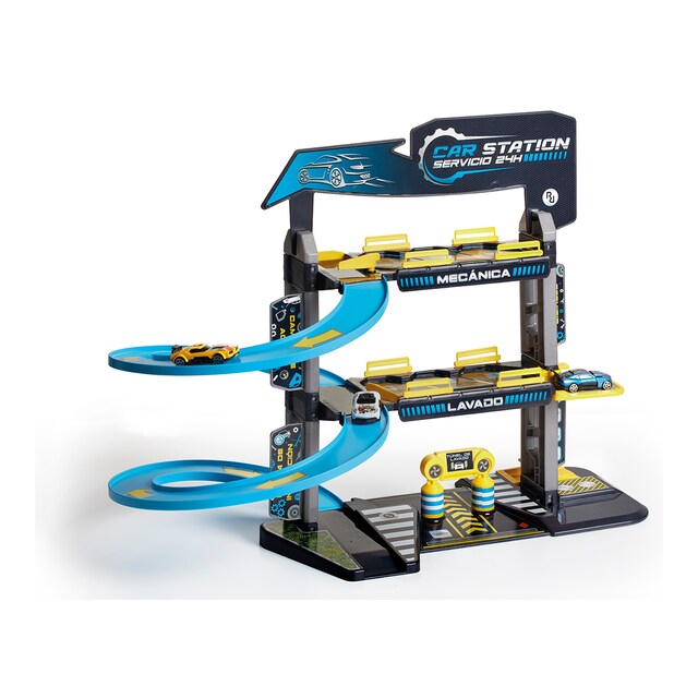 Imagen 0 de Parking garaje de 3 plantas con elevador y 2 coches Car Station Roll Run