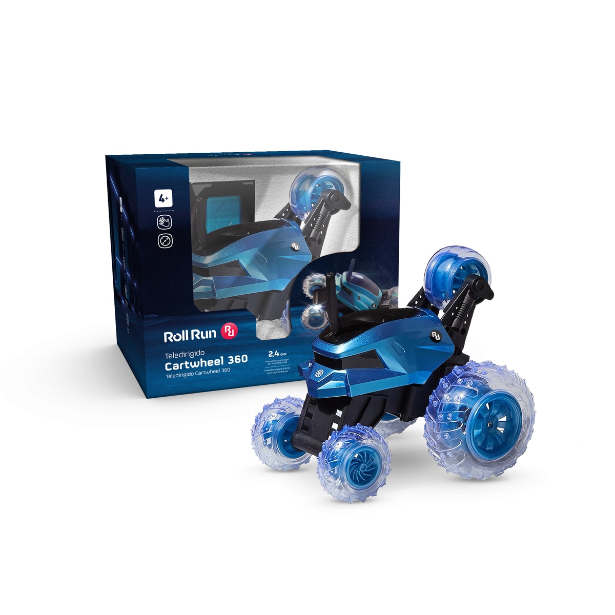 Coche teledirigido con ruedas luminosas y rotación 360° Cartwheel 360 Roll Run 2