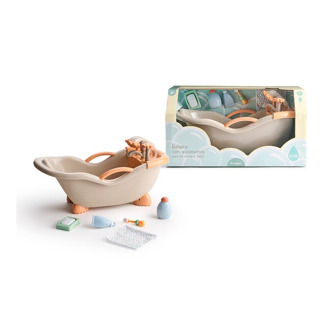 Imagen 0 de Bañera con accesorios para muñeco bebé El Corte Inglés