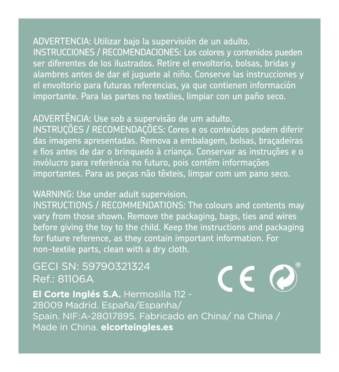 Maletín con accesorios para muñeco bebé El Corte Inglés 5