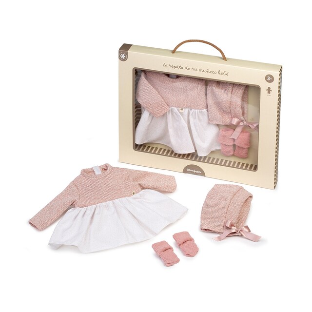 Imagen 0 de La ropita de mi muñeco Bebé Conjunto rosa El Corte Inglés