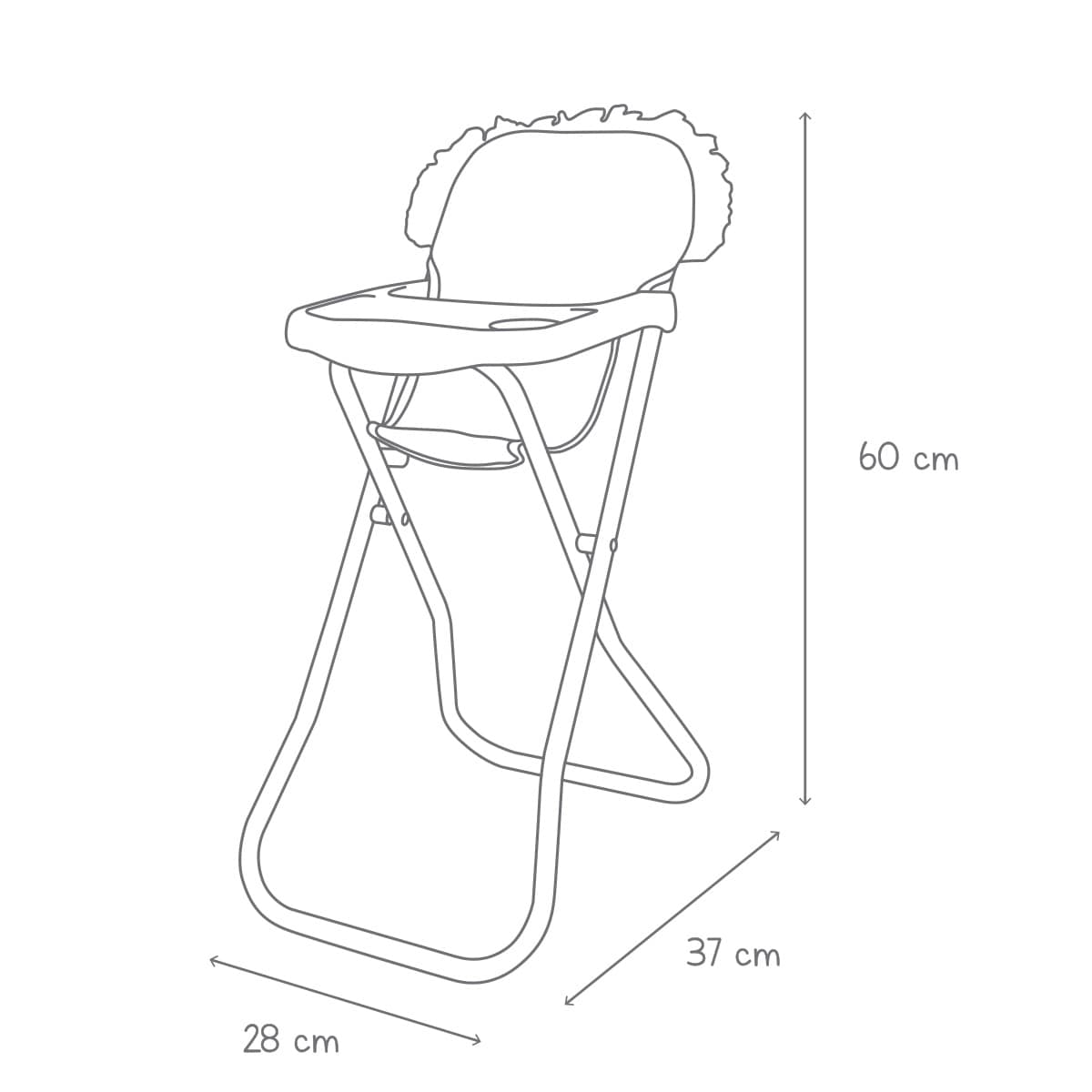 Trona para muñeco bebé El Corte Inglés 3