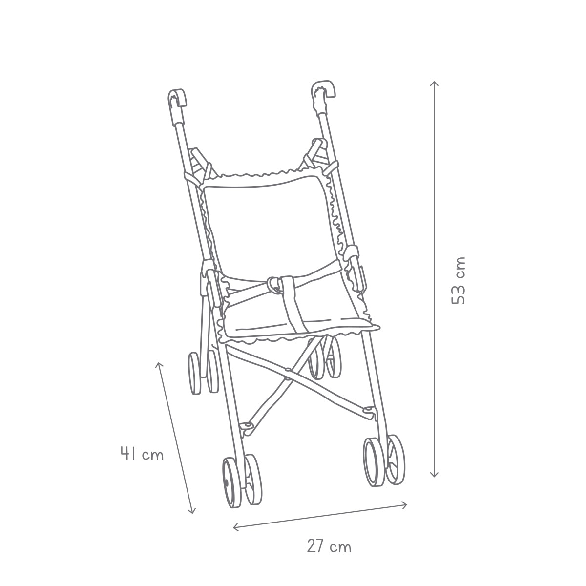 Silla de paseo para muñeco bebé El Corte Inglés 4