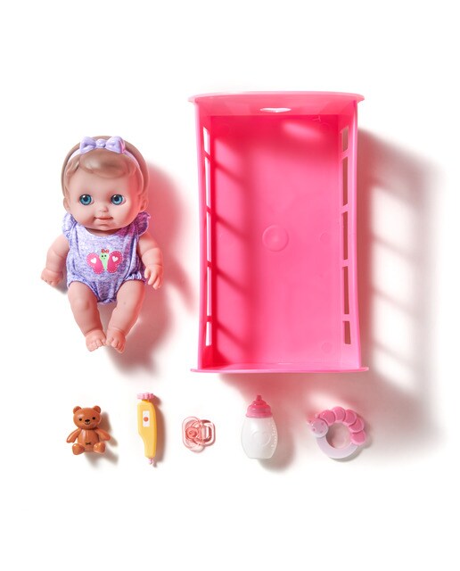 Boneca de bebé com berço 22,5 Cm El Corte Inglés 4
