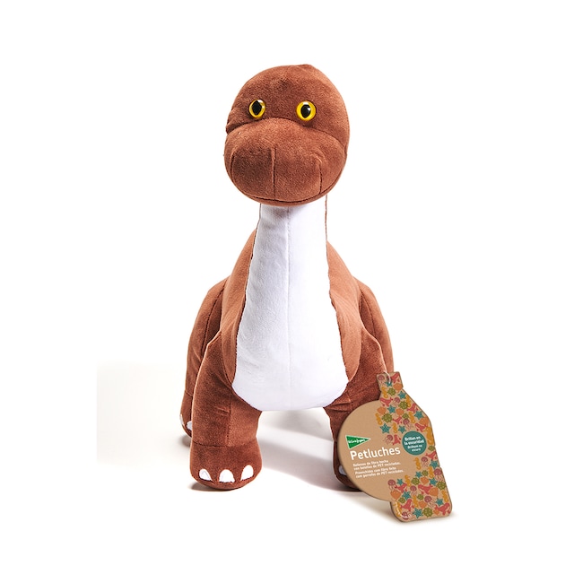 Imagen 0 de Peluche dinosaurio marrón sostenible que brilla en la oscuridad El Corte Inglés