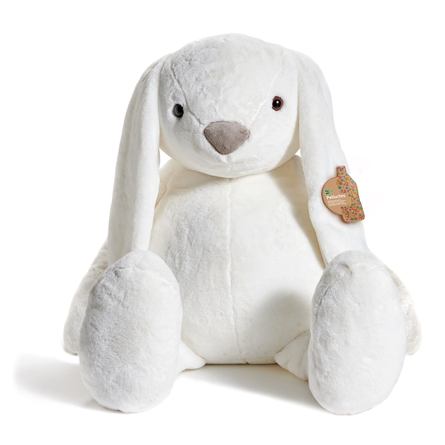 Conejo blanco gigante de peluche sostenible 100 cm El Corte Inglés
