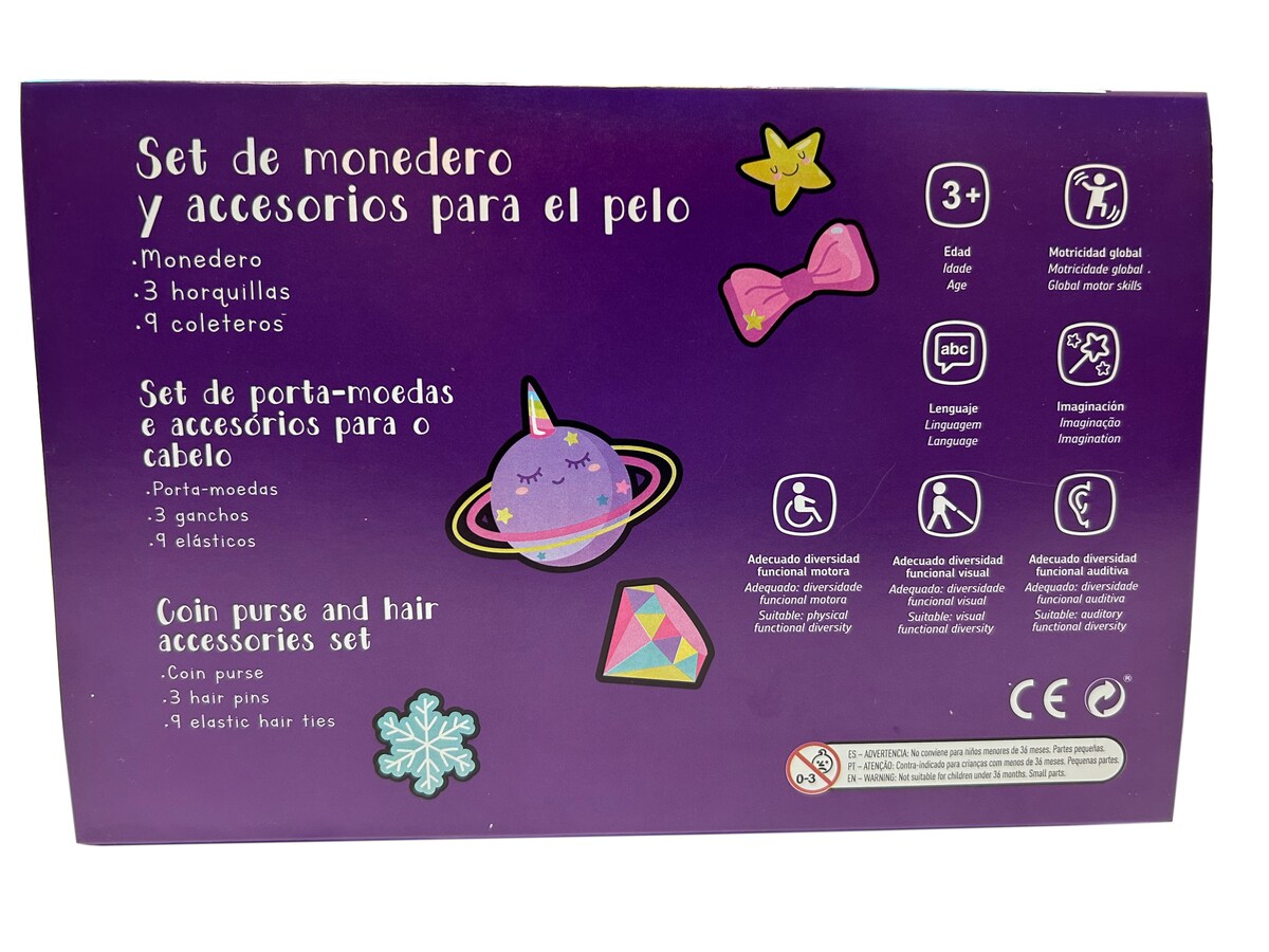 Porta-moedas Princesa com Acessórios 13
