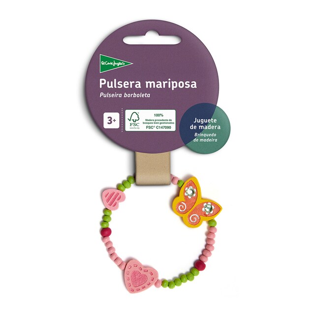 Imagen 0 de Pulsera mariposa de madera sostenible El Corte Inglés