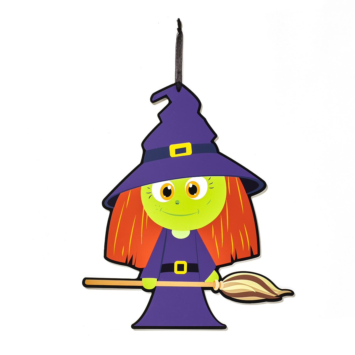 Colgante de madera sostenible Bruja Feliz Halloween El Corte Inglés 2