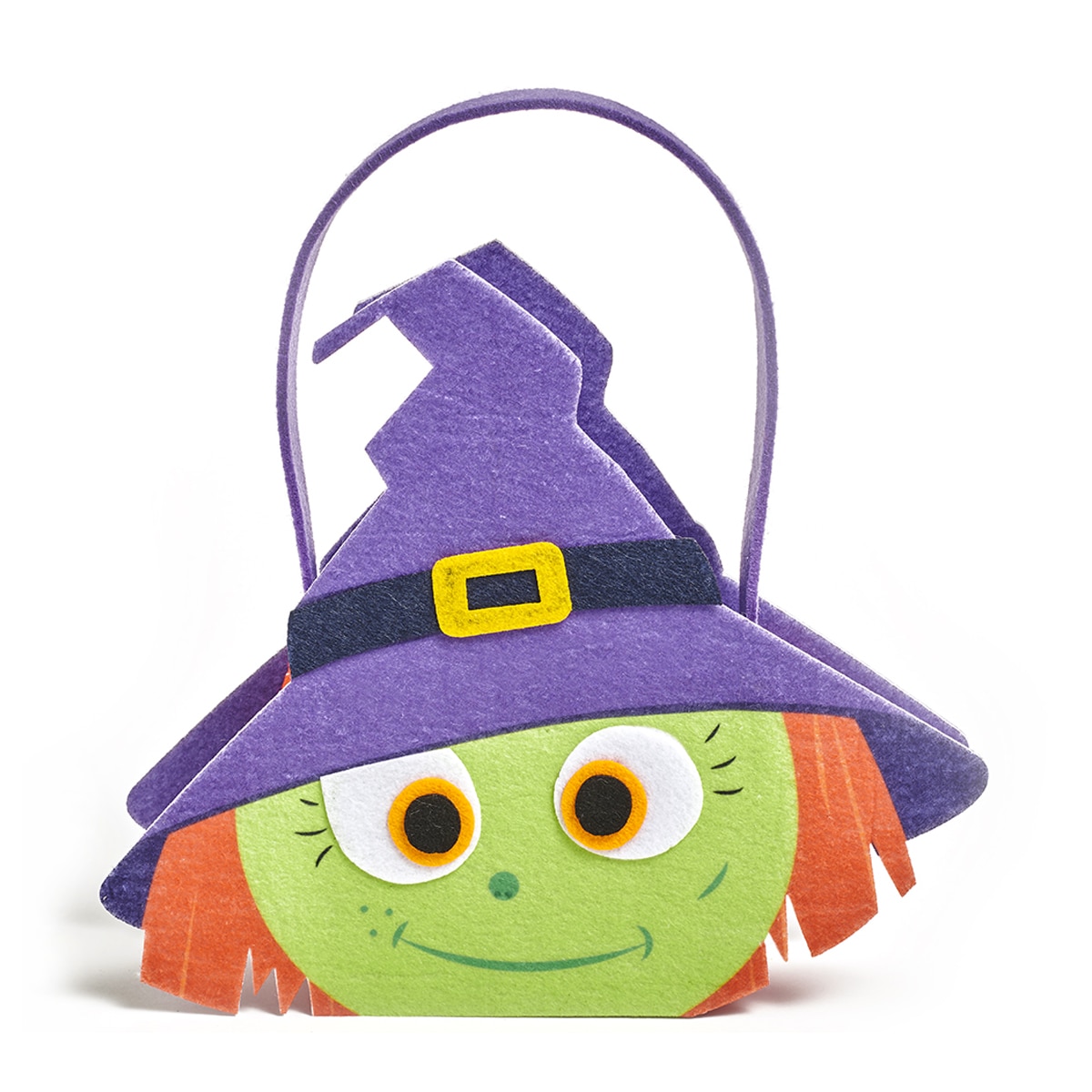 Imagem 0 de Cesto de Feltro Doçura ou Travessura Bruxa Feliz Halloween El Corte Inglés