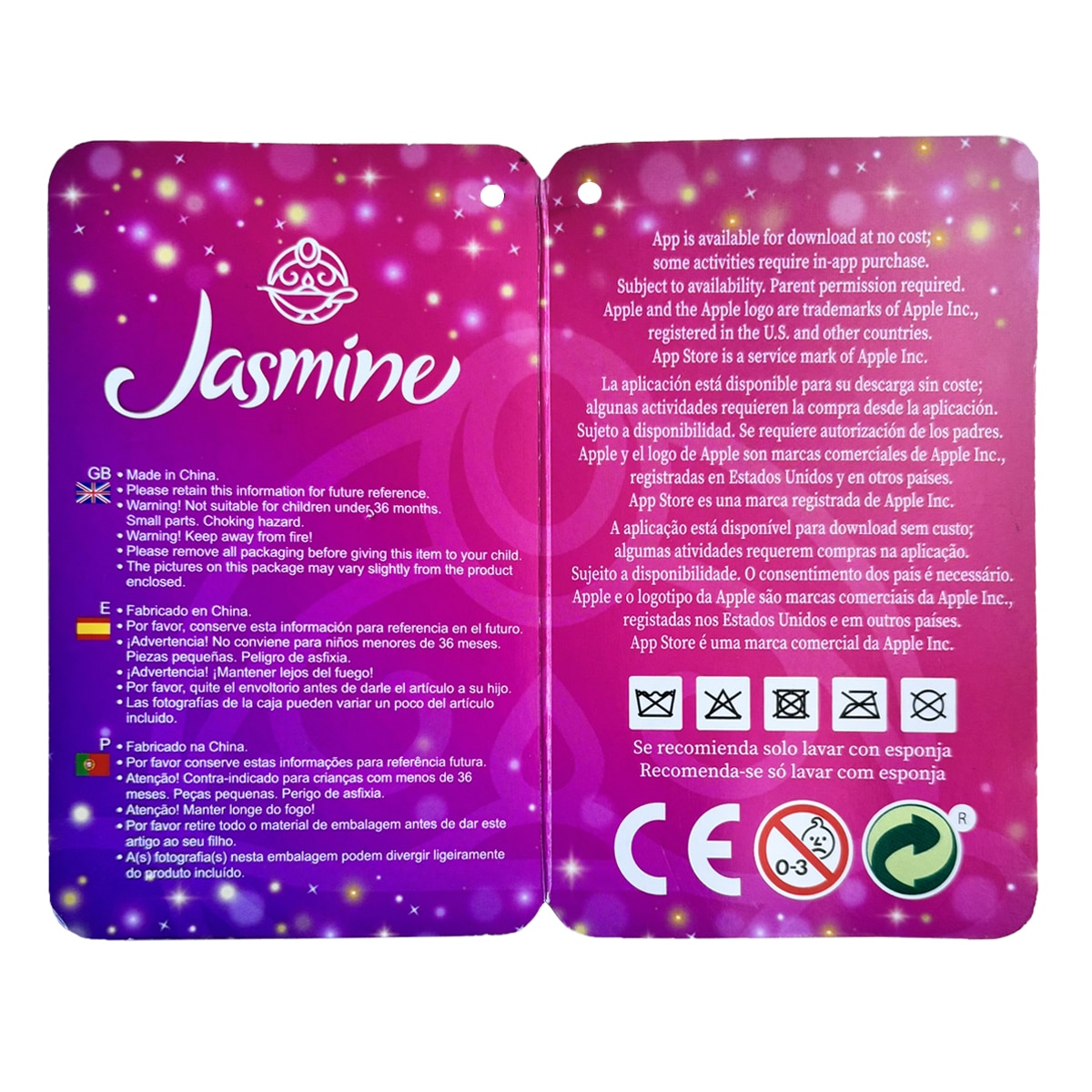 Disfraz Infantil Jasmine Disney Princess 4
