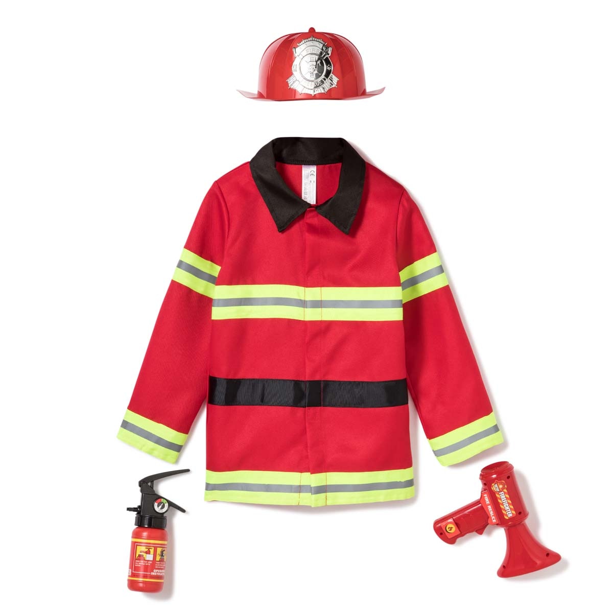 Imagem 0 de Disfarce Infantil Bombeiro com Acessórios