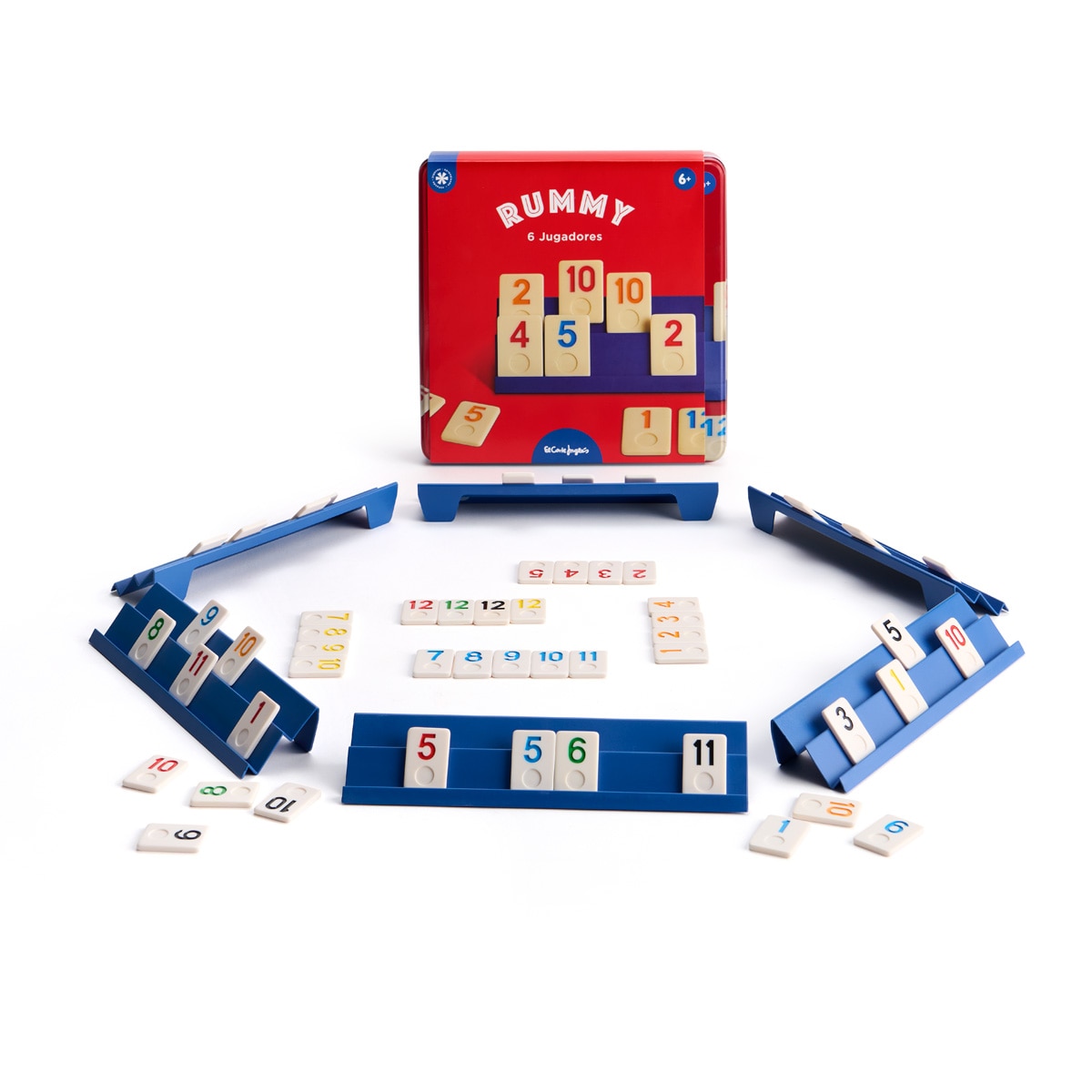 Imagen 0 de Rummy 6 jugadores en caja metálica El Corte Inglés