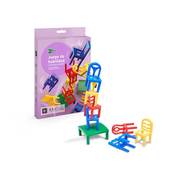Juego de habilidad Apilar objetos mini de viaje Las sillas flotantes El Corte Inglés