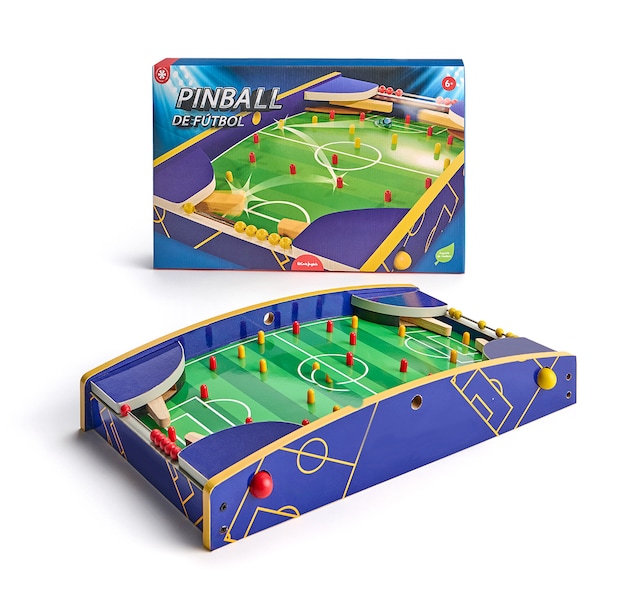 Pinball de fútbol de madera sostenible  El Corte Inglés