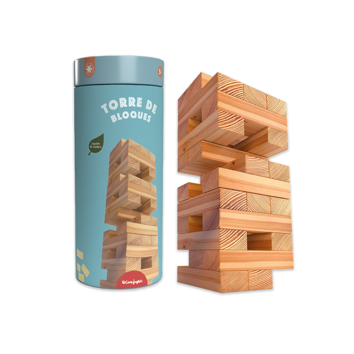 Imagen 0 de Juego de habilidad Torre de bloques de madera El Corte Inglés