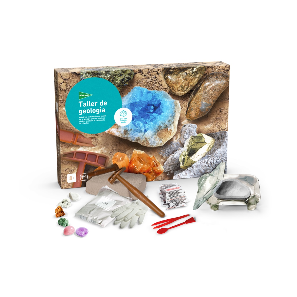 Kit de de formación de cristales Taller de geología El Corte Inglés 1