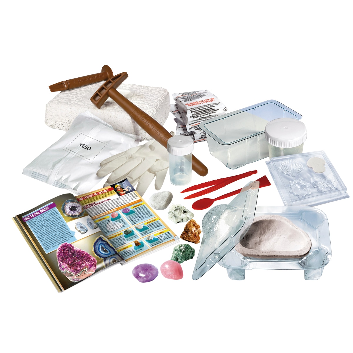 Kit de de formación de cristales Taller de geología El Corte Inglés 2