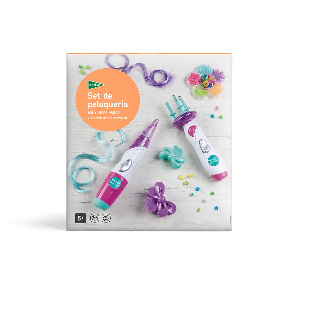 Set de peluquería con trenzador y aplicador de cuentas Mil y un peinados El Corte Inglés 5