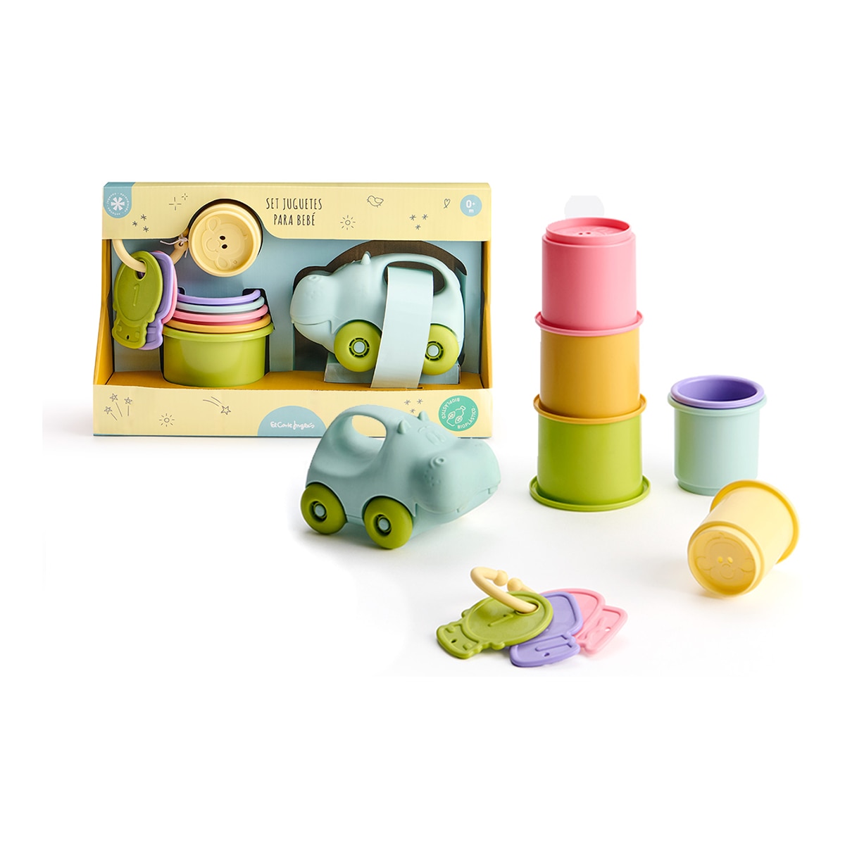 Imagen 0 de Set juguetes para bebés de bioplástico El Corte Inglés